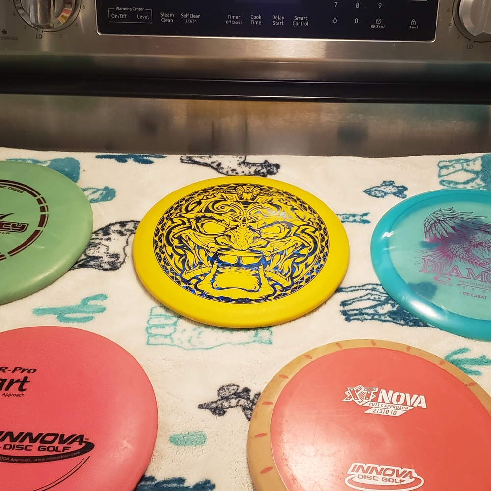 Yellow Disc Golf Disc